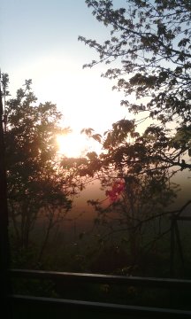 Strahlender Sonnenaufgang