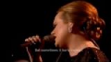Adele - Someone like you (OFFICIAL VIDEO LYRICS) HD Live from Brit Awards 2011